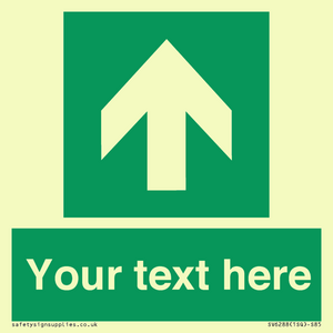 Safe condition Custom arrow up sign